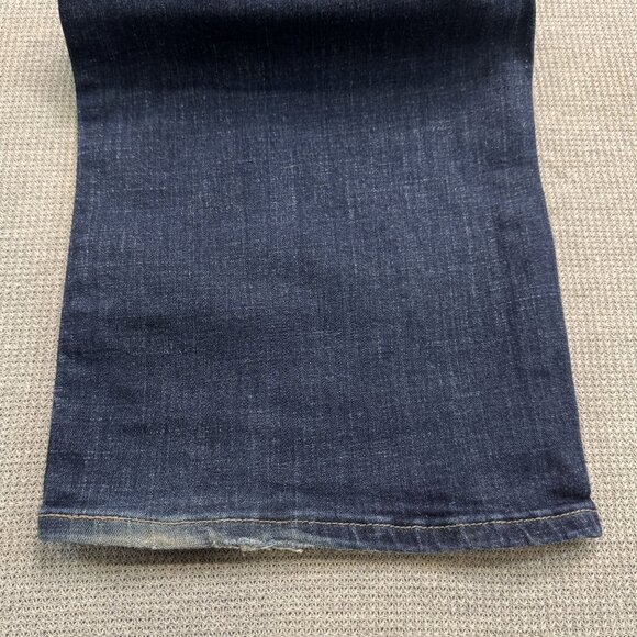 Levi Strauss Womens Classic Bootcut Jeans Size 24W Mid-Rise Dark Wash Denim - Picture 8 of 16